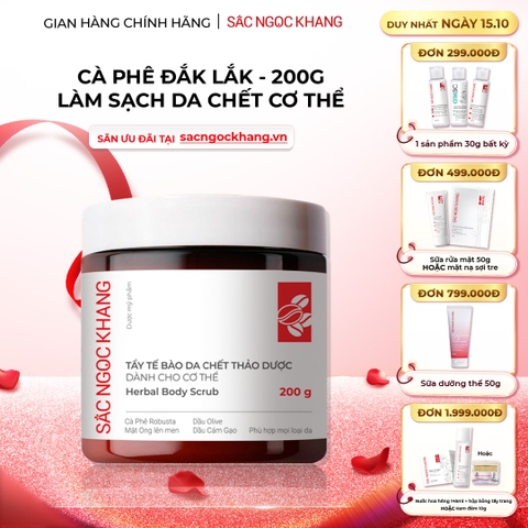 Tẩy Tế Bào Chết Thảo Dược Sắc Ngọc Khang Dành Cho Cơ Thể (Herbal Body Scrub) (hũ 200g)