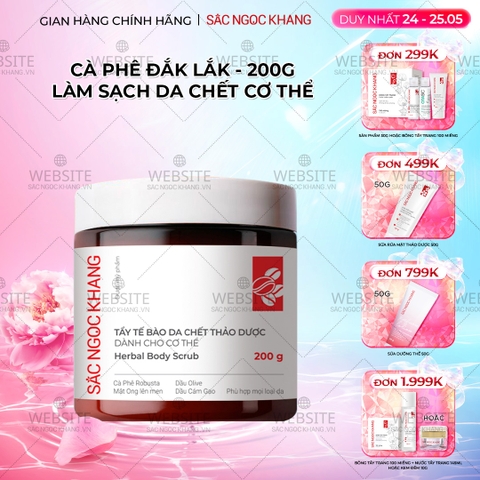 Tẩy Tế Bào Chết Thảo Dược Sắc Ngọc Khang Dành Cho Cơ Thể (Herbal Body Scrub) (hũ 200g)