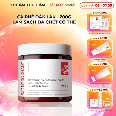Tẩy Tế Bào Chết Thảo Dược Sắc Ngọc Khang Dành Cho Cơ Thể (Herbal Body Scrub) (hũ 200g)