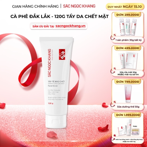 Tẩy Tế Bào Chết Cà Phê Dành Cho Da Mặt Sắc Ngọc Khang (Facial Scrub) (Tuýp 120 g)