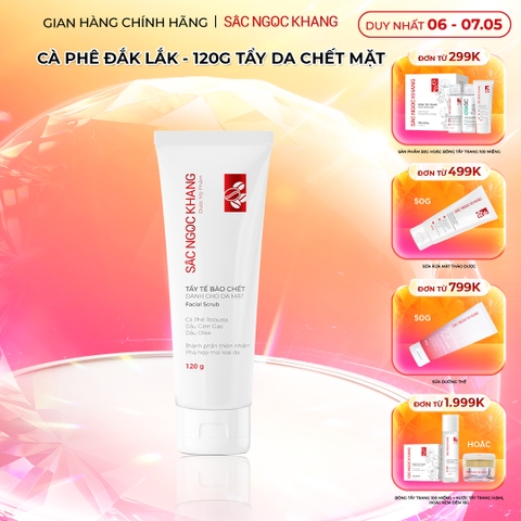 Tẩy Tế Bào Chết Cà Phê Dành Cho Da Mặt Sắc Ngọc Khang (Facial Scrub) (Tuýp 120 g)