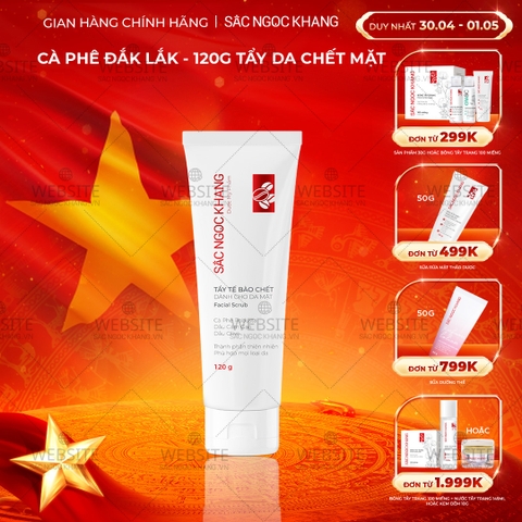 Tẩy Tế Bào Chết Cà Phê Dành Cho Da Mặt Sắc Ngọc Khang (Facial Scrub) (Tuýp 120 g)