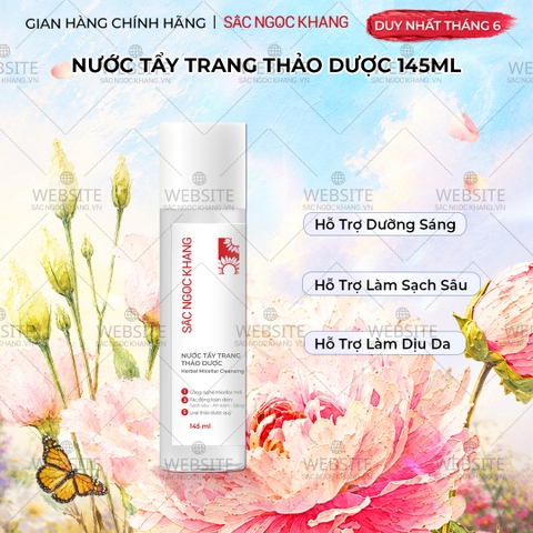 Nước Tẩy Trang Thảo Dược Sắc Ngọc Khang 145ml (Micellar Cleansing Water)