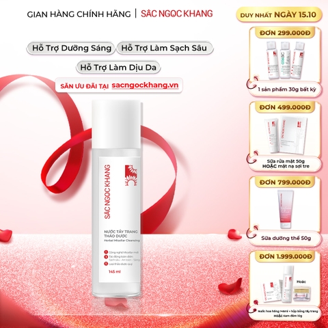 Nước Tẩy Trang Thảo Dược Sắc Ngọc Khang 145ml (Micellar Cleansing Water)