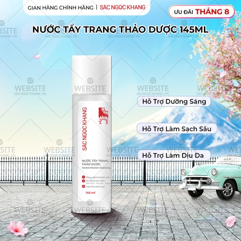 Nước Tẩy Trang Thảo Dược Sắc Ngọc Khang 145ml (Micellar Cleansing Water)