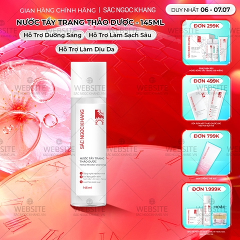 Nước Tẩy Trang Thảo Dược Sắc Ngọc Khang 145ml (Micellar Cleansing Water)