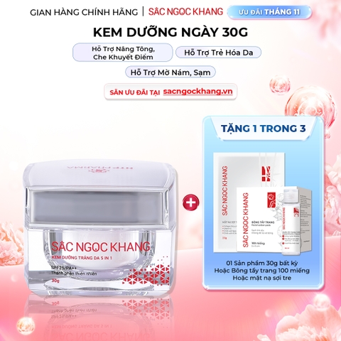 Kem Dưỡng Trắng Da Ban Ngày 5 in 1 - Sắc Ngọc Khang 30g