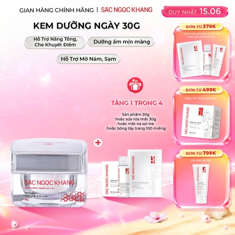 Kem Dưỡng Trắng Da Ban Ngày 5 in 1 - Sắc Ngọc Khang 30g