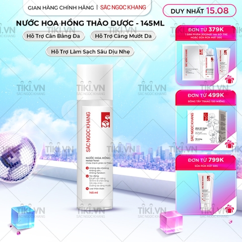 Nước Hoa Hồng Thảo Dược Sắc Ngọc Khang 145ml (Herbal Toner)