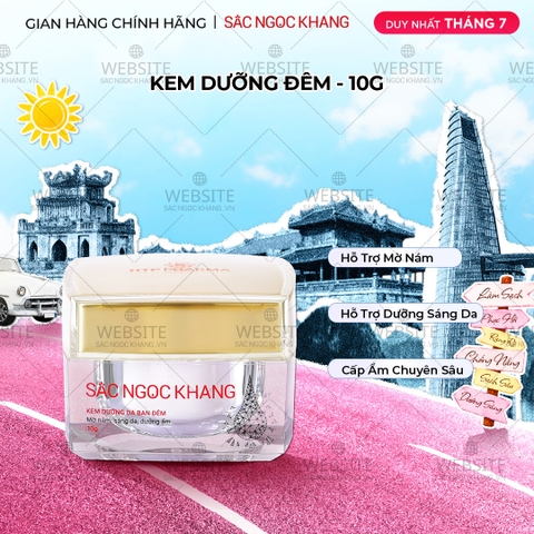 Kem Dưỡng Da Ban Đêm Sắc Ngọc Khang 10g - Dưỡng ẩm, mờ nám sạm, tàn nhang