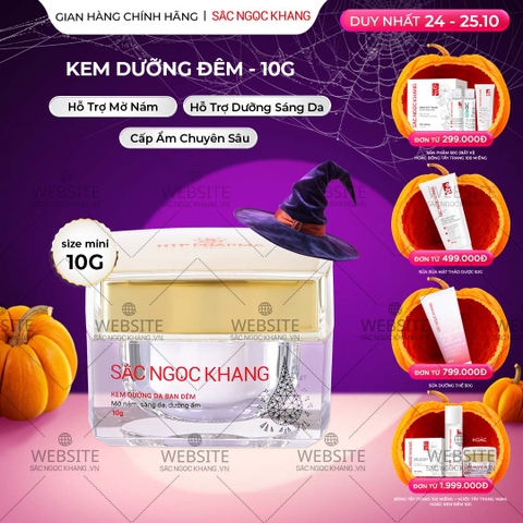 Kem Dưỡng Da Ban Đêm Sắc Ngọc Khang 10g - Dưỡng ẩm, mờ nám sạm, tàn nhang