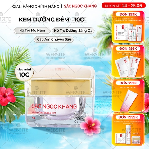 Kem Dưỡng Da Ban Đêm Sắc Ngọc Khang 10g - Dưỡng ẩm, mờ nám sạm, tàn nhang