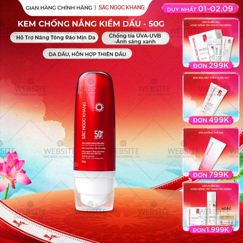 Kem Chống Nắng Kiềm Dầu Sắc Ngọc Khang 50g