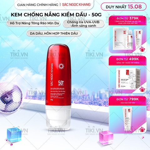 Kem Chống Nắng Kiềm Dầu Sắc Ngọc Khang 50g