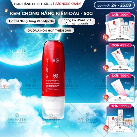 Kem Chống Nắng Kiềm Dầu Sắc Ngọc Khang 50g