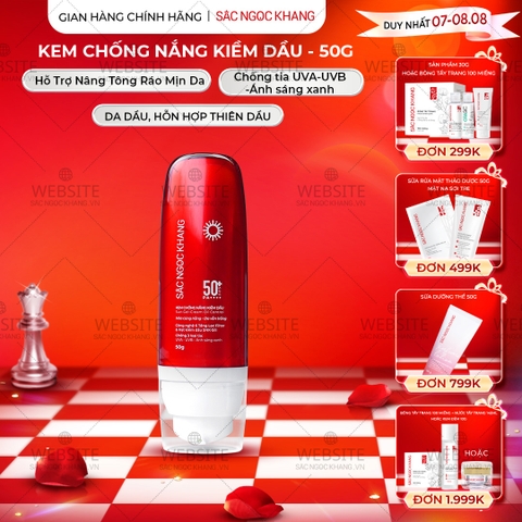 Kem Chống Nắng Kiềm Dầu Sắc Ngọc Khang 50g