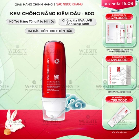 Kem Chống Nắng Kiềm Dầu Sắc Ngọc Khang 50g