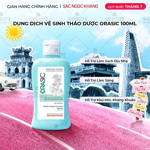 Dung Dịch Vệ Sinh Thảo Dược Orasic Sắc Ngọc Khang (Herbal Intimate Wash) 100ml