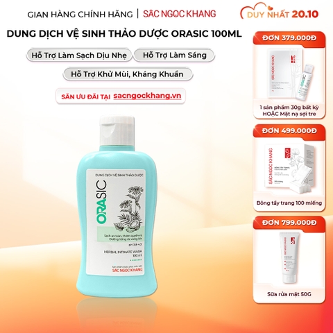 Dung Dịch Vệ Sinh Thảo Dược Orasic Sắc Ngọc Khang (Herbal Intimate Wash) 100ml