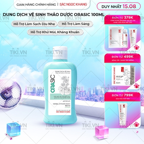 Dung Dịch Vệ Sinh Thảo Dược Orasic Sắc Ngọc Khang (Herbal Intimate Wash) 100ml