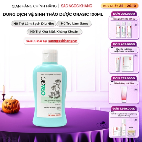 Dung Dịch Vệ Sinh Thảo Dược Orasic Sắc Ngọc Khang (Herbal Intimate Wash) 100ml