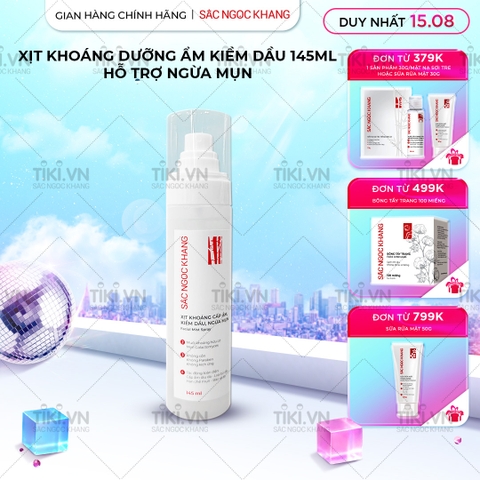 Xịt Khoáng Cấp Ẩm - Kiềm Dầu - Ngừa Mụn Sắc Ngọc Khang