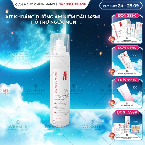 Xịt Khoáng Cấp Ẩm - Kiềm Dầu - Ngừa Mụn Sắc Ngọc Khang