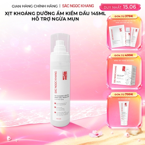 Xịt Khoáng Cấp Ẩm - Kiềm Dầu - Ngừa Mụn Sắc Ngọc Khang