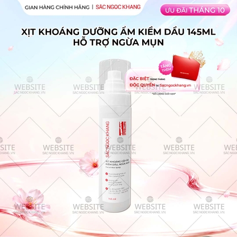 Xịt Khoáng Cấp Ẩm - Kiềm Dầu - Ngừa Mụn Sắc Ngọc Khang