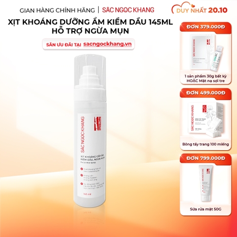 Xịt Khoáng Cấp Ẩm - Kiềm Dầu - Ngừa Mụn Sắc Ngọc Khang