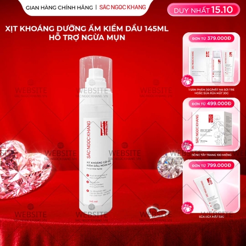 Xịt Khoáng Cấp Ẩm - Kiềm Dầu - Ngừa Mụn Sắc Ngọc Khang