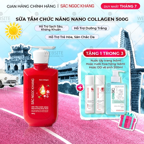 [MỚI] Sữa Tắm Chức Năng Nano Collagen Sắc Ngọc Khang 500g
