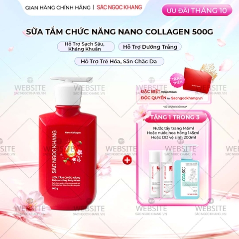 [MỚI] Sữa Tắm Chức Năng Nano Collagen Sắc Ngọc Khang 500g