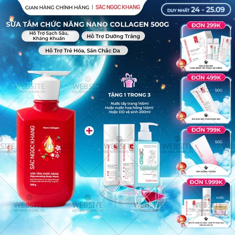[MỚI] Sữa Tắm Chức Năng Nano Collagen Sắc Ngọc Khang 500g