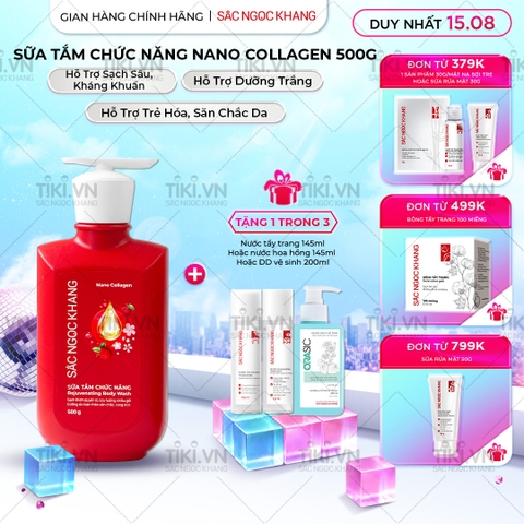 [MỚI] Sữa Tắm Chức Năng Nano Collagen Sắc Ngọc Khang 500g