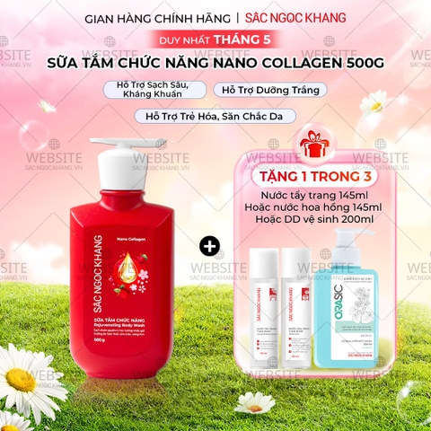 [MỚI] Sữa Tắm Chức Năng Nano Collagen Sắc Ngọc Khang 500g
