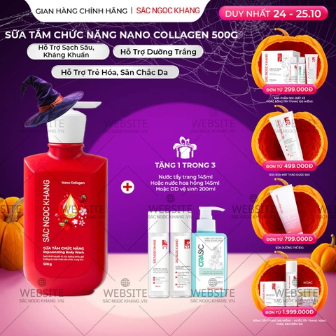 [MỚI] Sữa Tắm Chức Năng Nano Collagen Sắc Ngọc Khang 500g