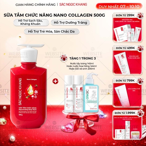 [MỚI] Sữa Tắm Chức Năng Nano Collagen Sắc Ngọc Khang 500g