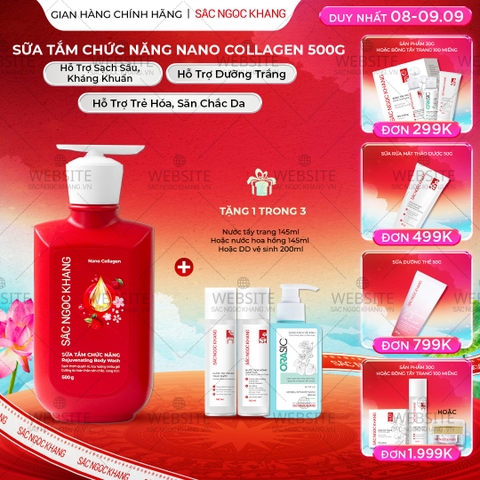 [MỚI] Sữa Tắm Chức Năng Nano Collagen Sắc Ngọc Khang 500g
