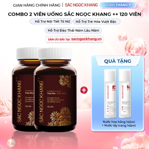 Combo 2 Viên Uống Mờ Nám, Hạn Chế Lão Hóa, Khỏe Đẹp Da Sắc Ngọc Khang++ (Liệu trình 2 tháng)