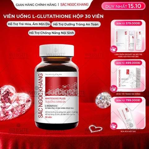 Viên Uống Glutathione Hỗ trợ dưỡng sáng da (30 viên)
