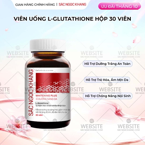 Viên Uống Glutathione Hỗ trợ dưỡng sáng da (30 viên)