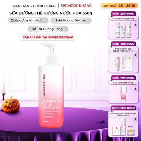 Sữa Dưỡng Thể Nước Hoa Dưỡng Trắng Da Mịn Màng Sắc Ngọc Khang 350g