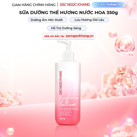 Sữa Dưỡng Thể Nước Hoa Dưỡng Trắng Da Mịn Màng Sắc Ngọc Khang 350g