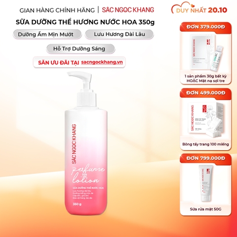 Sữa Dưỡng Thể Nước Hoa Dưỡng Trắng Da Mịn Màng Sắc Ngọc Khang 350g