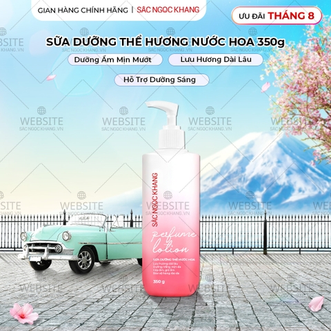 Sữa Dưỡng Thể Nước Hoa Dưỡng Trắng Da Mịn Màng Sắc Ngọc Khang 350g