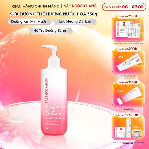 Sữa Dưỡng Thể Nước Hoa Dưỡng Trắng Da Mịn Màng Sắc Ngọc Khang 350g
