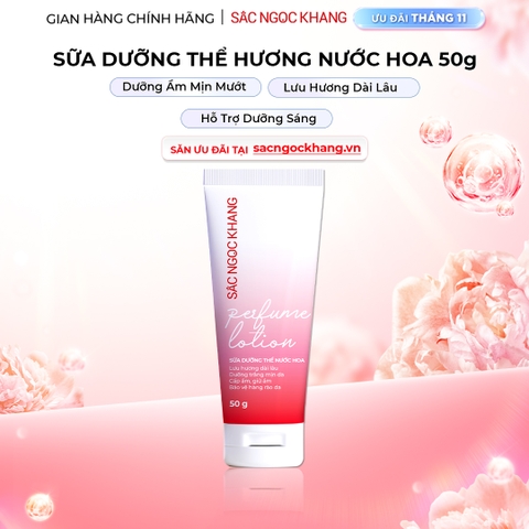 Sữa Dưỡng Thể Nước Hoa Dưỡng Trắng Da Mịn Màng Sắc Ngọc Khang 50g