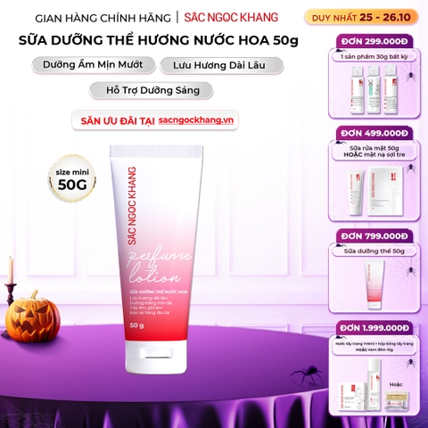 Sữa Dưỡng Thể Nước Hoa Dưỡng Trắng Da Mịn Màng Sắc Ngọc Khang 50g
