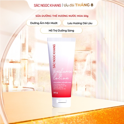 Sữa Dưỡng Thể Nước Hoa Dưỡng Trắng Da Mịn Màng Sắc Ngọc Khang 50g